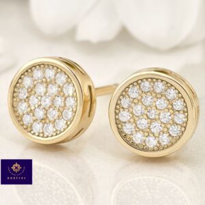 Aretes Queen plata oro