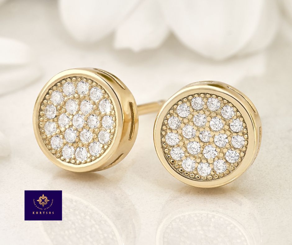 Aretes Queen plata oro