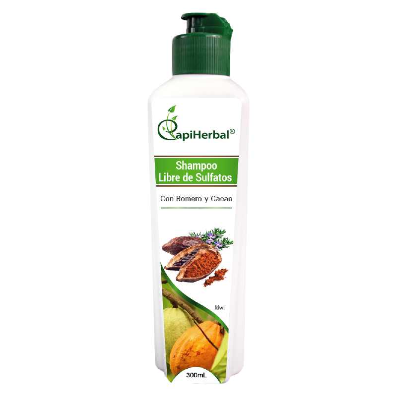 Shampoo regenerador con extracto de cacao – CapiHerbal