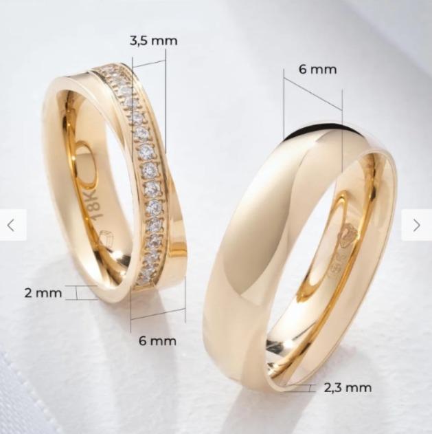 Argollas Matrimoniales Siena Par - Imagen 5