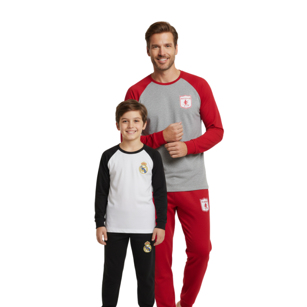 Combo futbolero caballero y niño