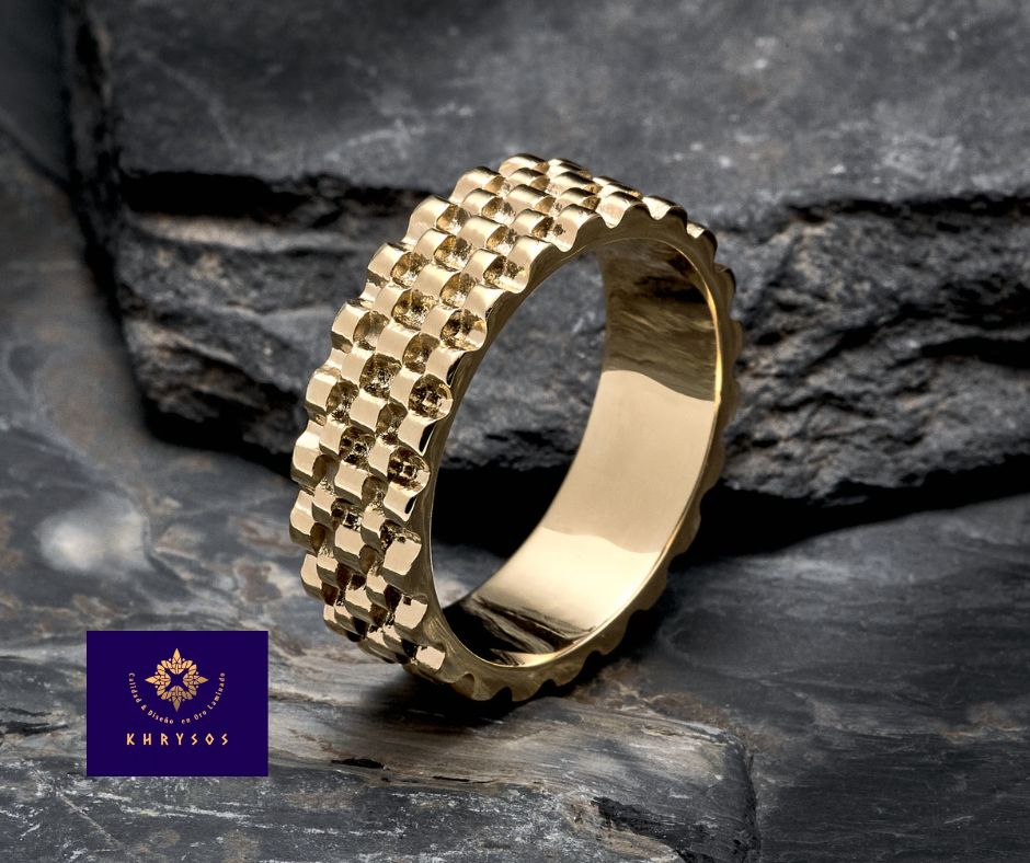 Anillo Titán para hombre en oro laminado - Imagen 2