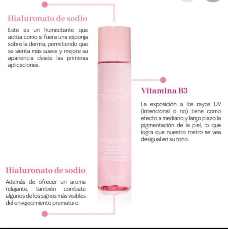 Tónico Loción Humectante Efecto Renovador TimeWise Mary Kay - Imagen 2