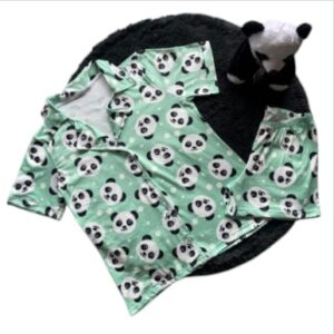 Pijama para mujer estampado oso panda en short
