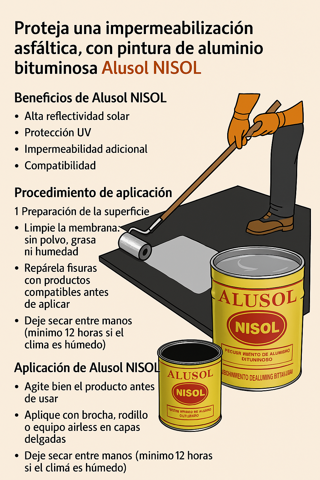 ALUSOL PINTURA DE ALUMINIO BITUMINOSA - Imagen 6