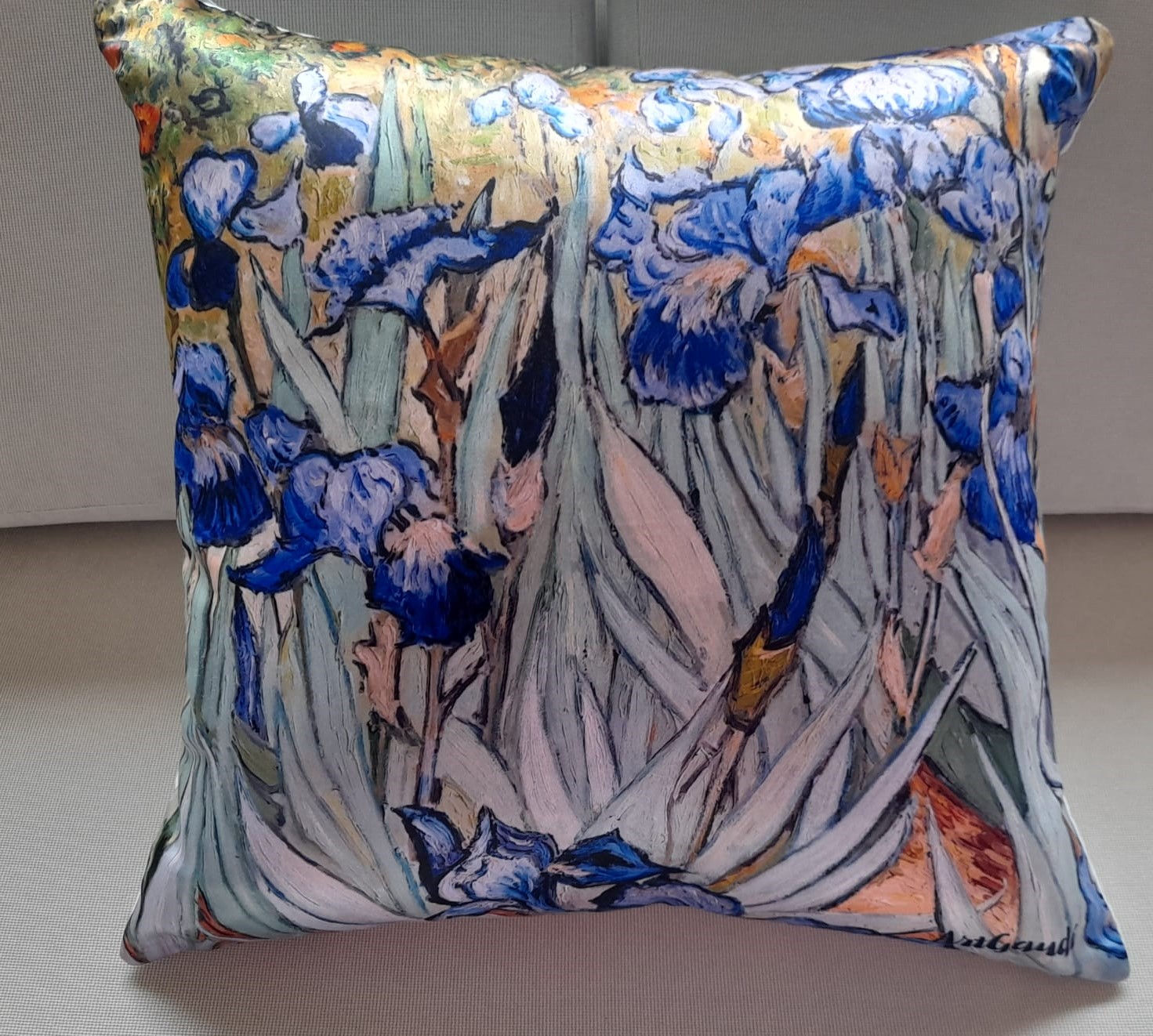 COJíN LOS LIRIOS DE VICENT VAN GOGH - Imagen 2