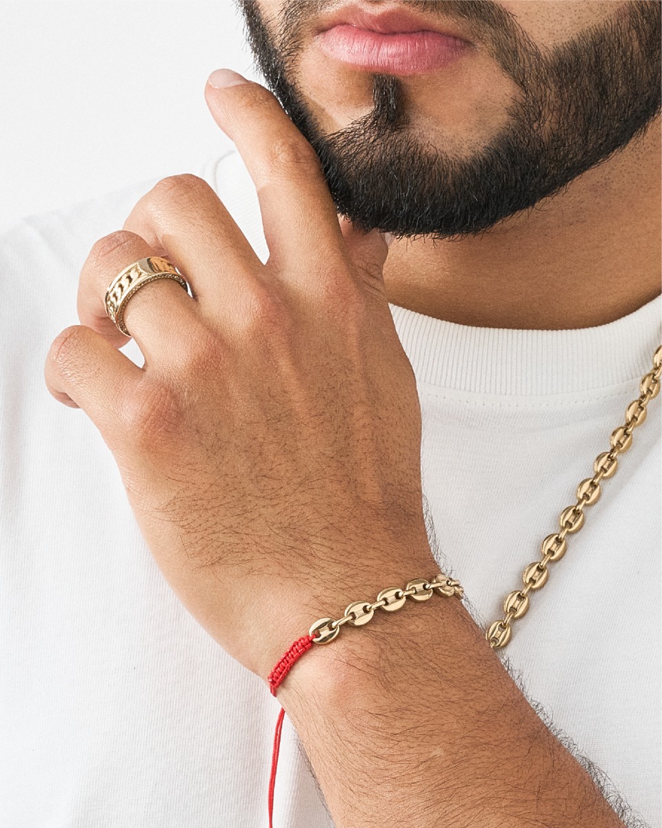 Combo Ancla Cadena y Pulso tejido 4mm - Imagen 2