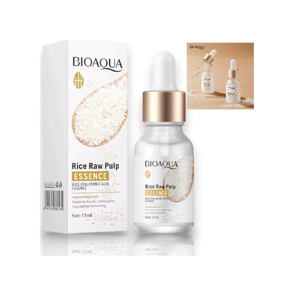 SUERO FACIAL A BASE DE ARROZ Y ACIDO HIALURONICO BIOAQUA