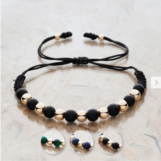 Pulsera balines intercalada