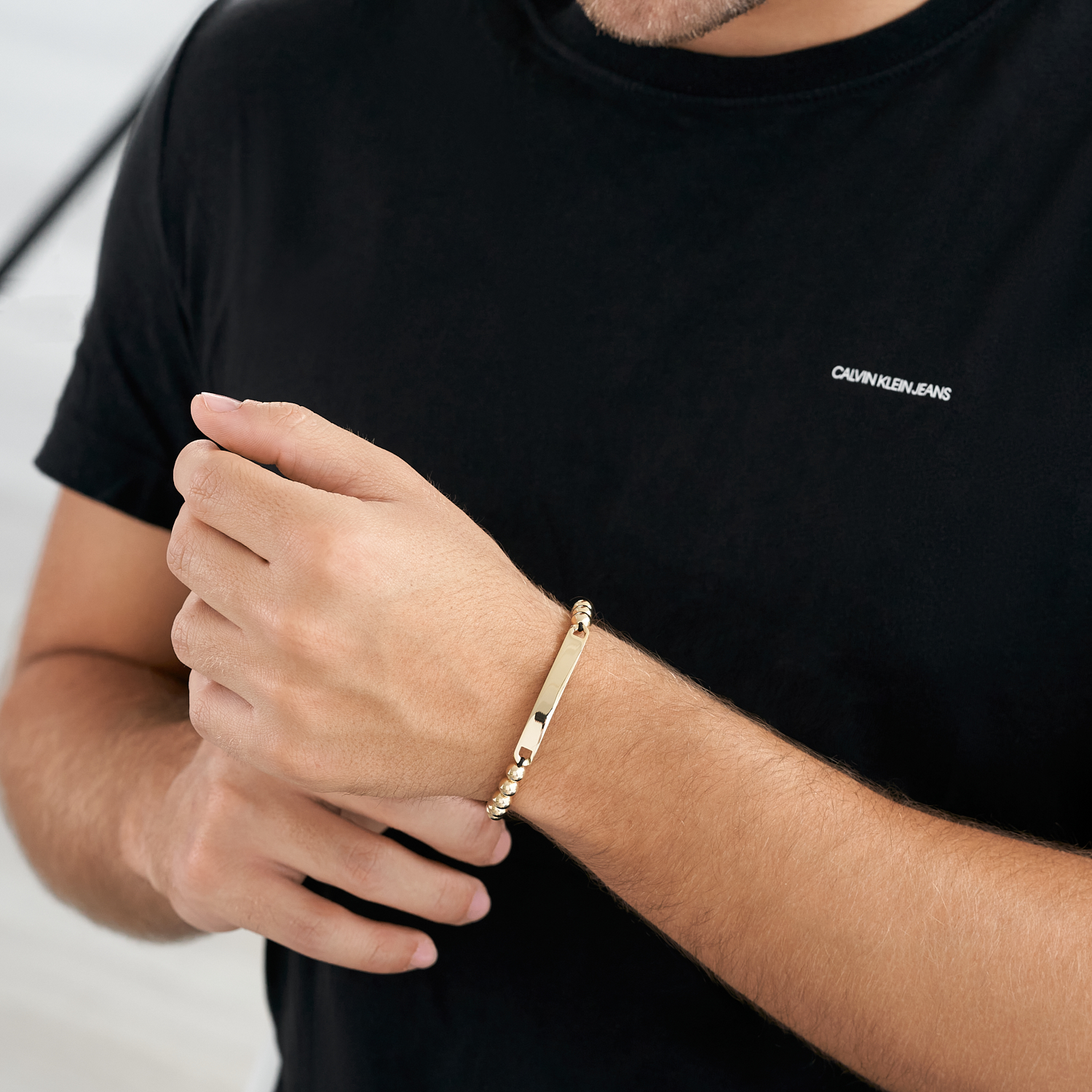 pulsera de balines con placa - Imagen 4